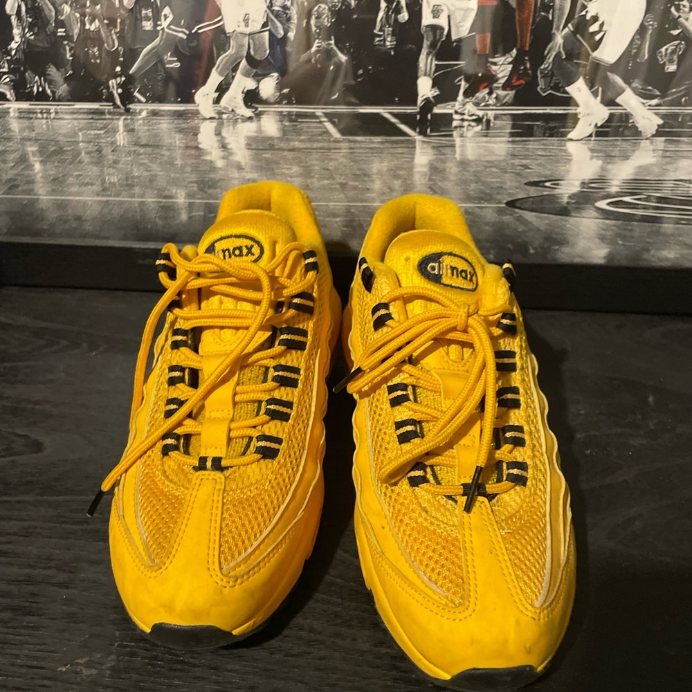Nike Yellow Retro-Inspired Sneakers